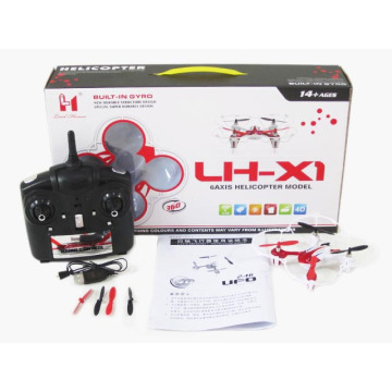 2.4G 4-Eje ABS plástico RC Quadcopter con 6-Axis Giroscopio En71 / 7p / ASTM